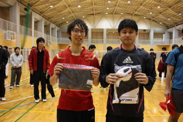 選手権準優勝の横井・大橋組