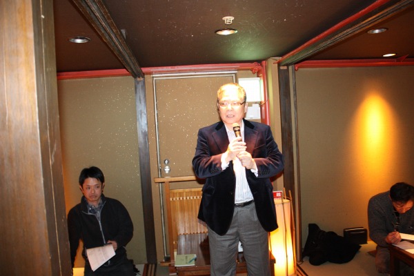 山田名誉会長の挨拶